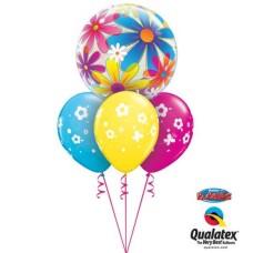 Bouquet 951 Fanciful Daisies & Butterflies Qualatex #32302 85065-3